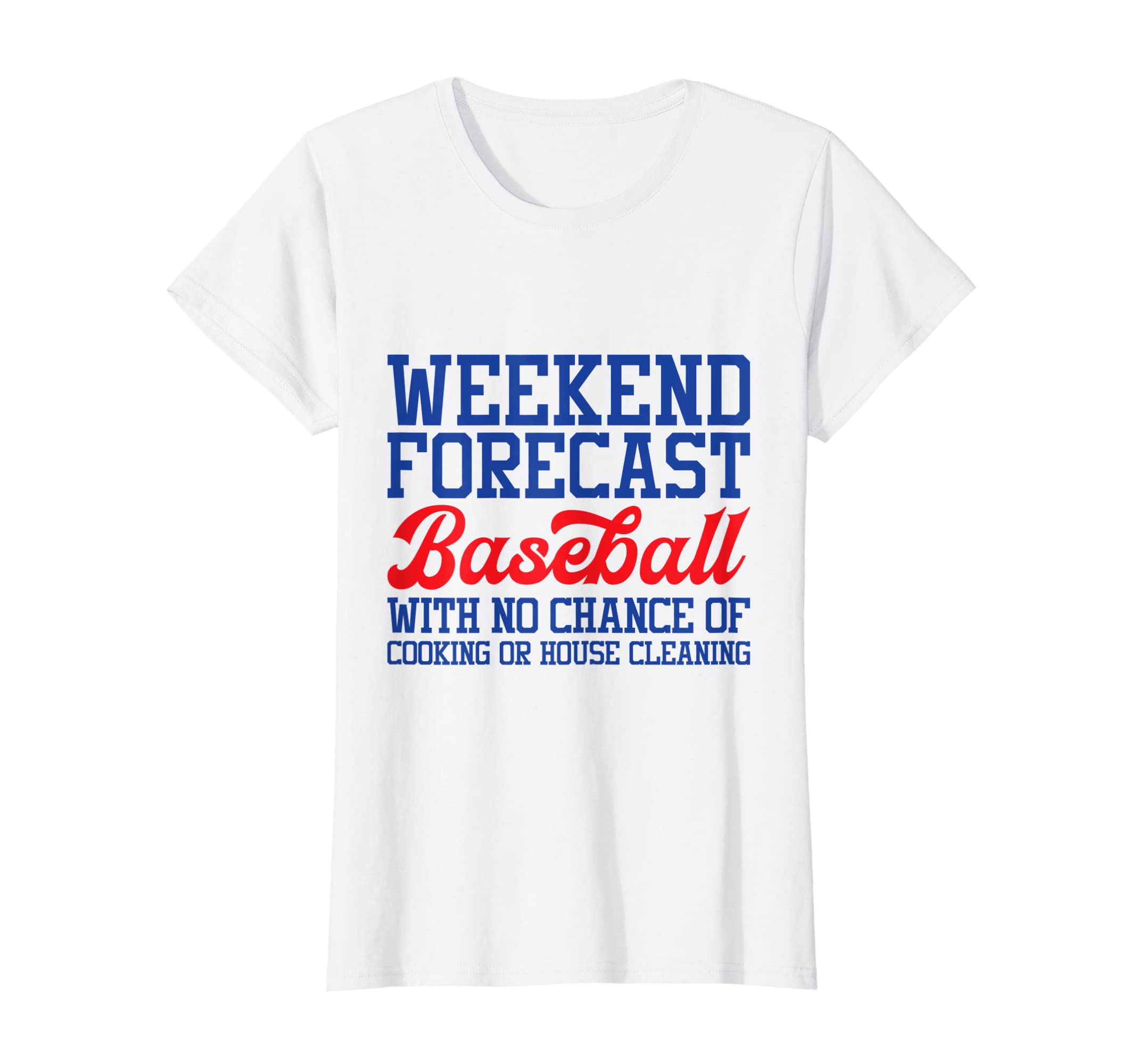 Womens Weekend Forecast Baseball T-Shirt - Trendy Graphic Unisex - T-Shirt, Sweatshirt, Hoodie