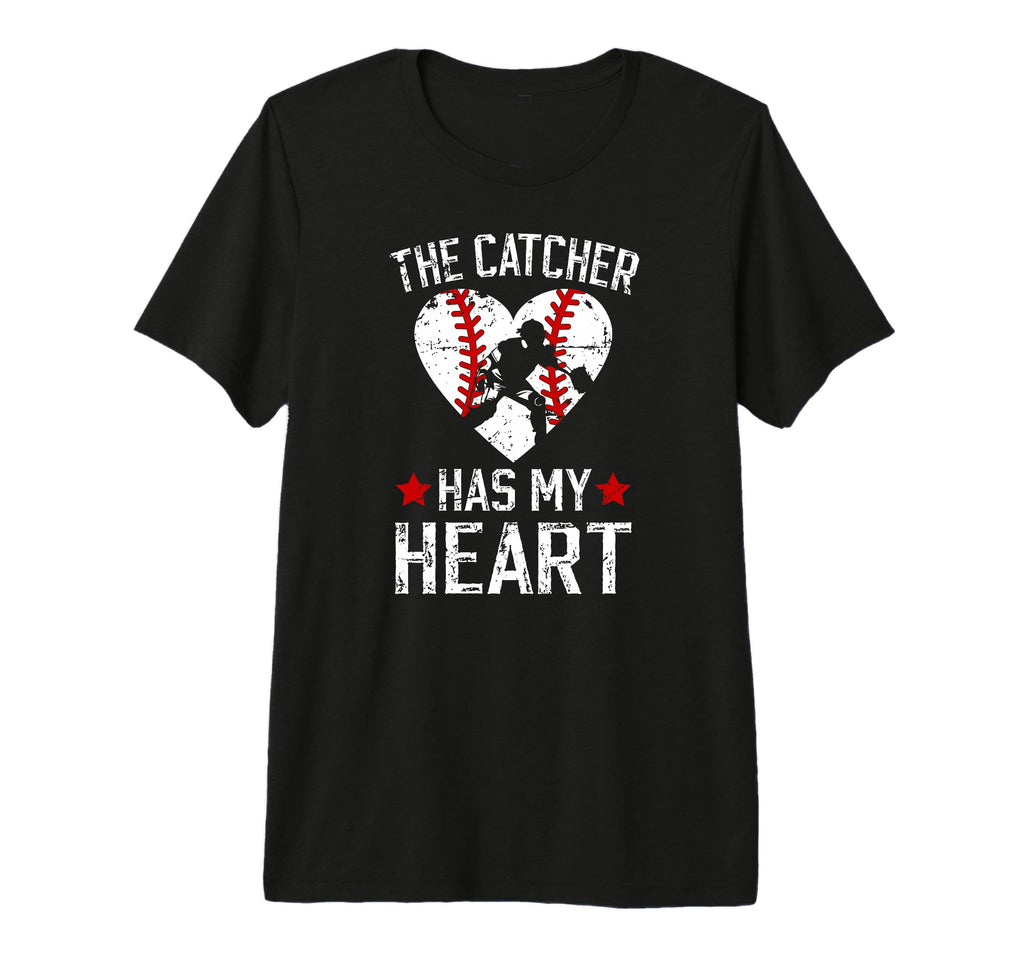 Proud Baseball Catcher Mom Baseball T-Shirt - Custom Art Print Men Women - T-Shirt, Sweatshirt, Hoodie