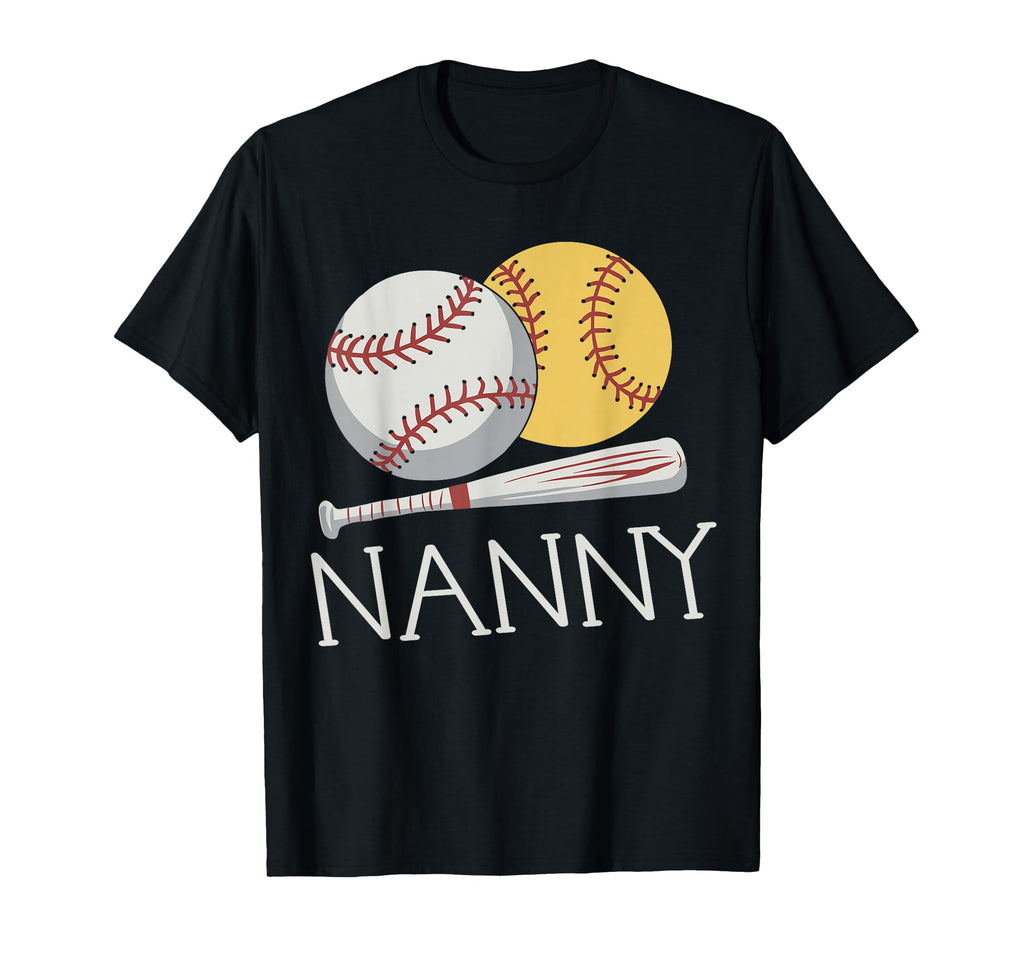 Baseball Softball Nanny Ball Nanny T-Shirt - Minimalist Print Unisex - T-Shirt, Sweatshirt, Hoodie