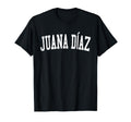 Juana D Az Pr Distressed White Varsity T-Shirt - Graphic Print Men Women - T-Shirt, Sweatshirt, Hoodie