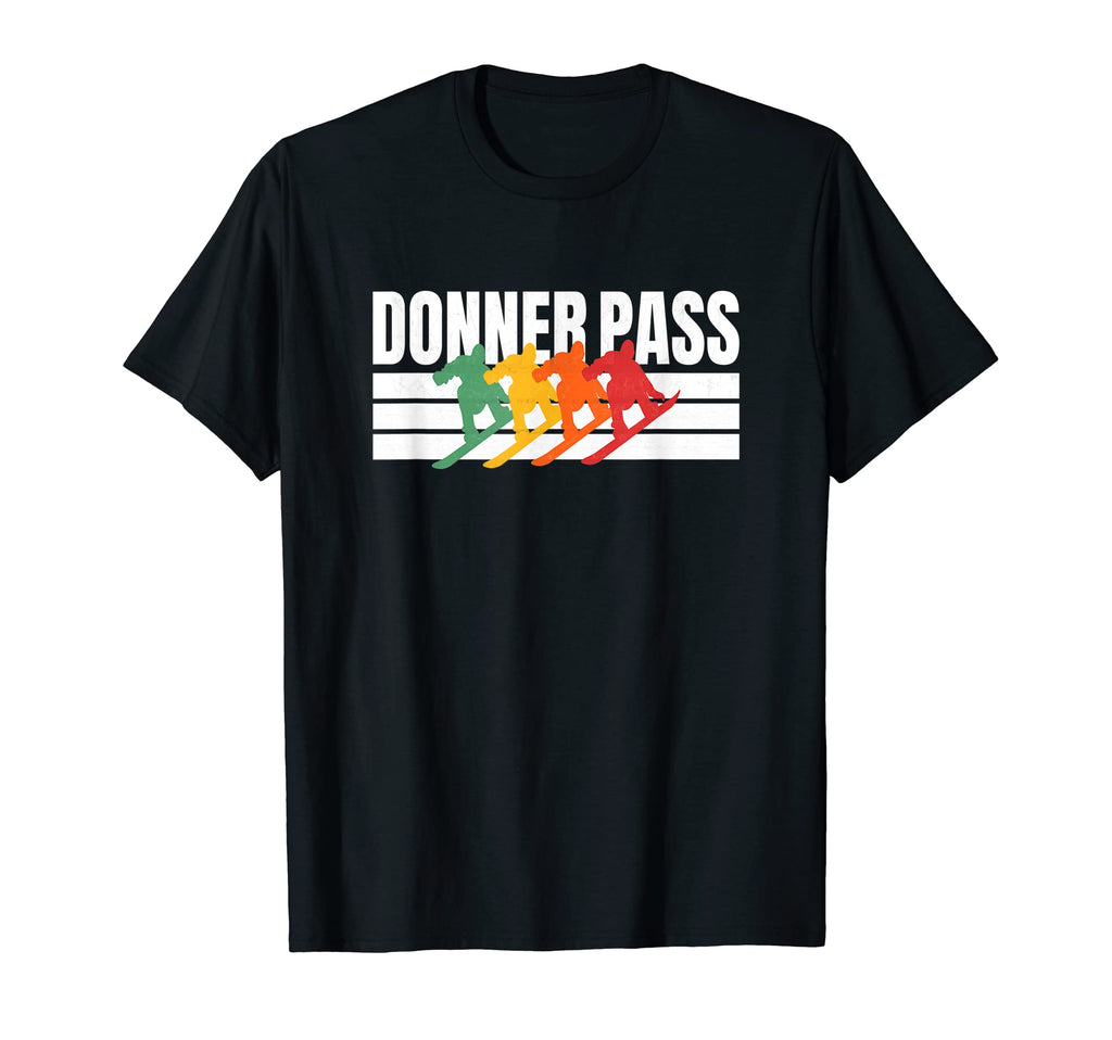 Snowboard Donner Pass Stripes Donner T-Shirt - Unique Graphic Men Women - T-Shirt, Sweatshirt, Hoodie