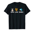 Marine Biology Shark Lover Peace Love T-Shirt - Streetwear Style Men Women - T-Shirt, Sweatshirt, Hoodie