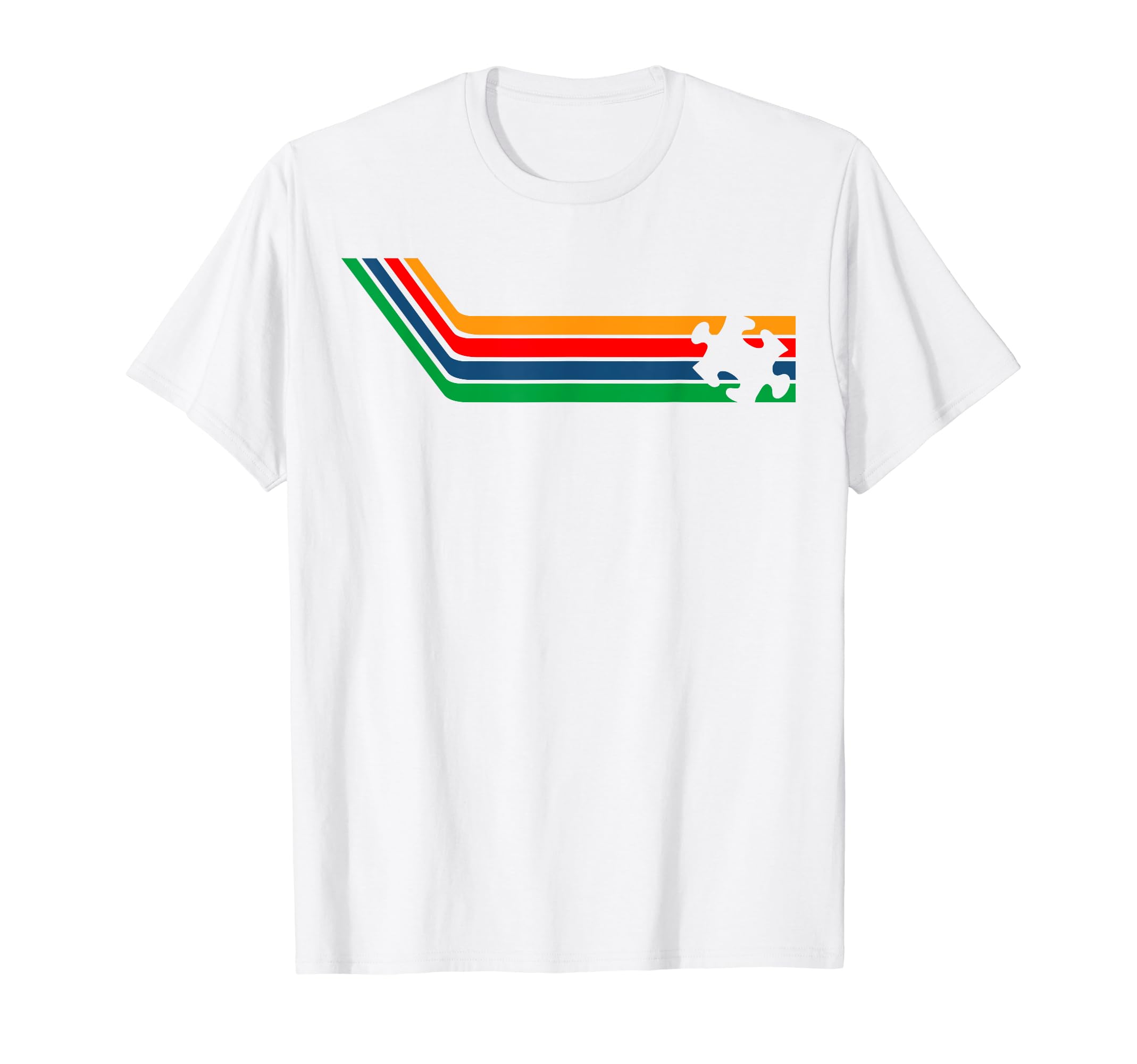 Autism Awareness Gift Stripes Asd Or T-Shirt - Trendy Graphic Men Women - T-Shirt, Sweatshirt, Hoodie