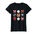 Baseball Mom Coquette Bow Mothers Day T-Shirt - Graphic Print Men Women - T-Shirt, Sweatshirt, Hoodie