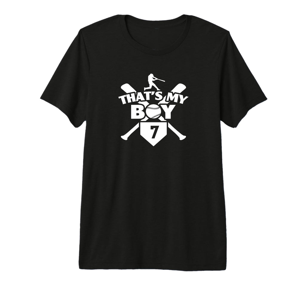 Baseball Mom Dad Thats My 7 Baseball T-Shirt - Streetwear Style Men Women - T-Shirt, Sweatshirt, Hoodie