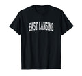 East Lansing Michigan Mi Athletic Sports T-Shirt - Streetwear Style Unisex - T-Shirt, Sweatshirt, Hoodie
