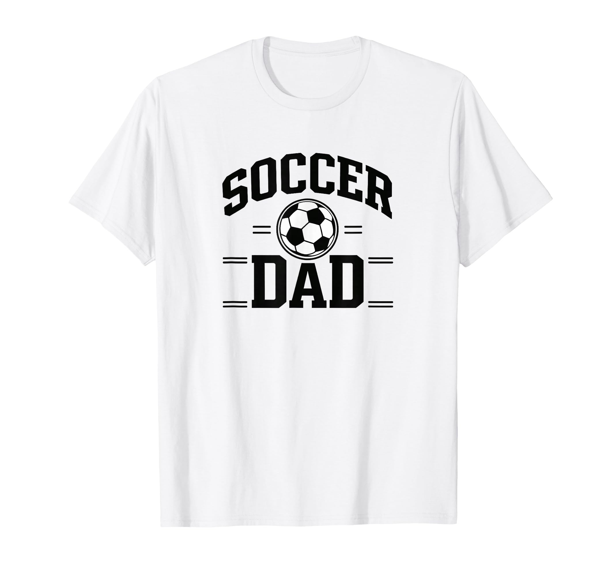 Soccer Dad White Sports Dad Game Day T-Shirt - Custom Art Print Unisex - T-Shirt, Sweatshirt, Hoodie