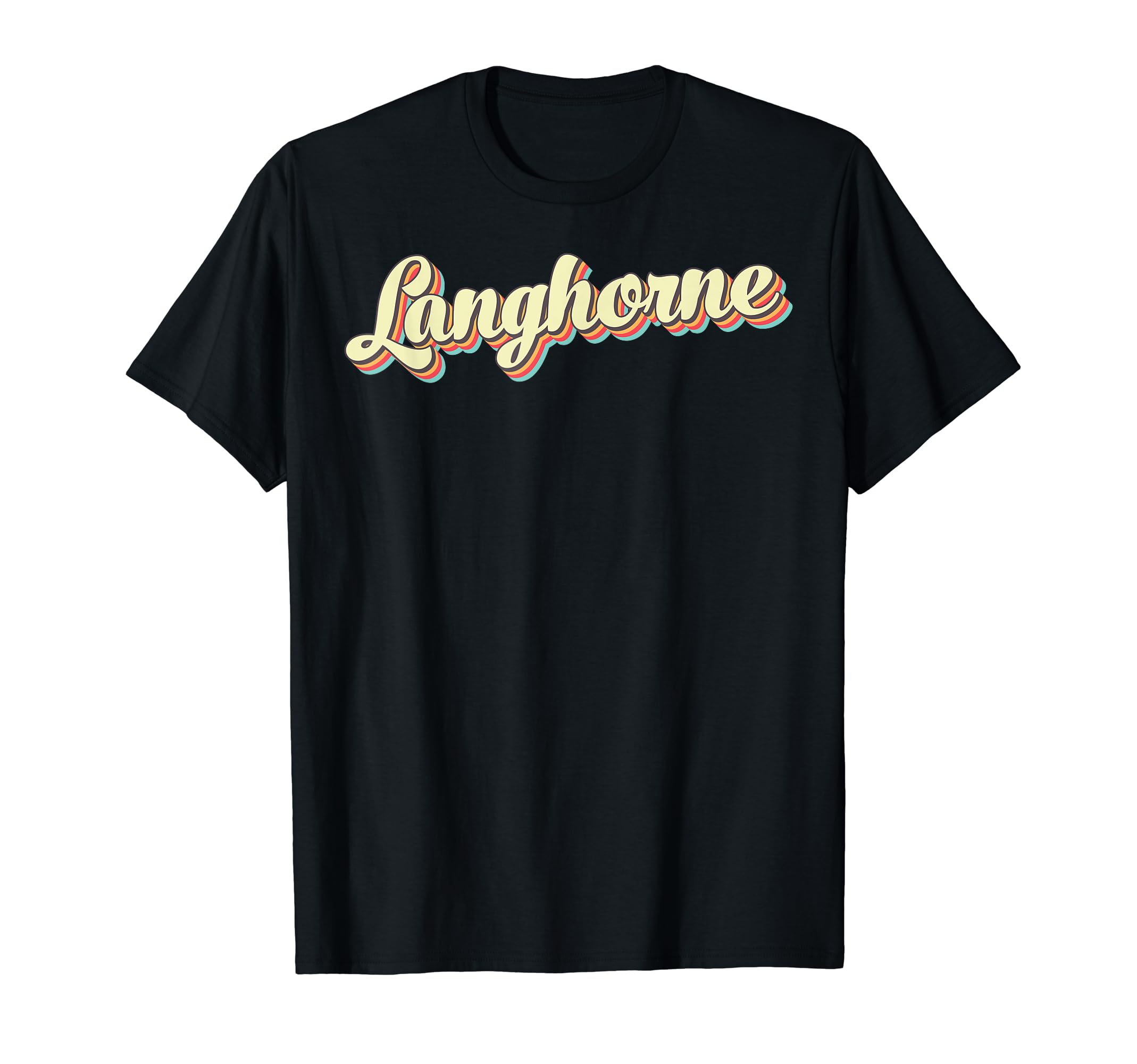 Langhorne Art Baseball Font T-Shirt - Unique Graphic Men Women - T-Shirt, Sweatshirt, Hoodie