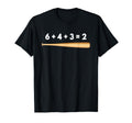 Baseball Math 6 4 3 2 Double Play T-Shirt - Casual Everyday Wear Men Women - T-Shirt, Sweatshirt, Hoodie