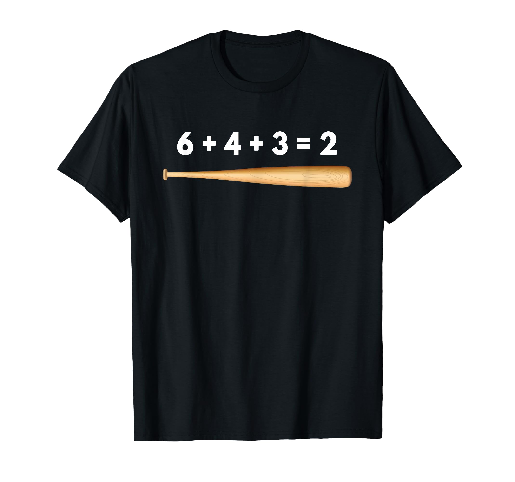 Baseball Math 6 4 3 2 Double Play T-Shirt - Casual Everyday Wear Men Women - T-Shirt, Sweatshirt, Hoodie