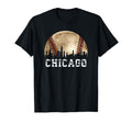 Chicago Skyline City Baseball Lover T-Shirt - Graphic Print Men Women - T-Shirt, Sweatshirt, Hoodie