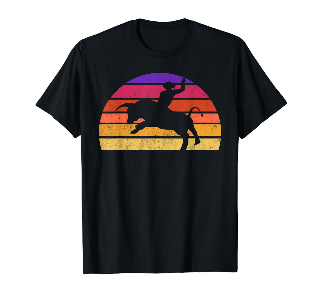 Bull Riding Western Rider Rodeo Cowboy T-Shirt - Minimalist Print Unisex - T-Shirt, Sweatshirt, Hoodie