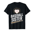 Supportive Baseball Sister Fan Young T-Shirt - Custom Art Print Unisex - T-Shirt, Sweatshirt, Hoodie