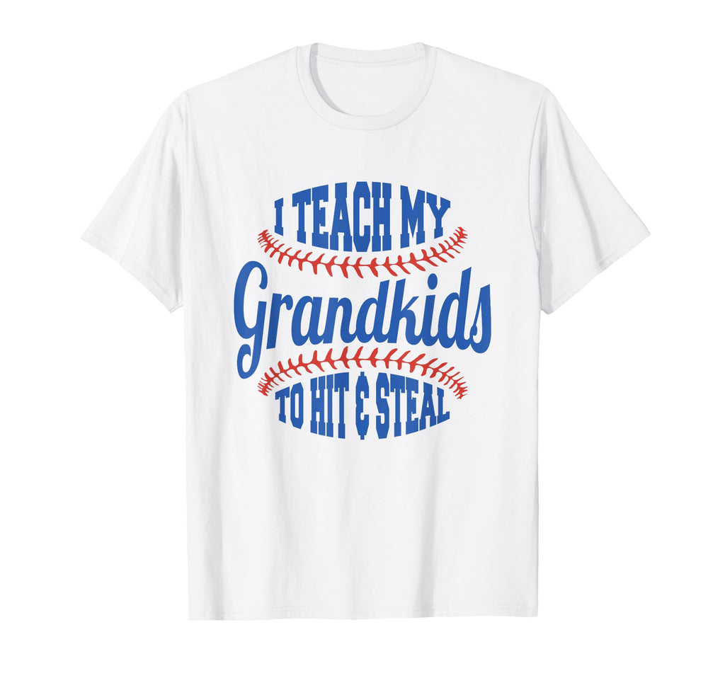 Baseball Grandpa I Teach My Grandkids T-Shirt - Aesthetic Graphic Unisex - T-Shirt, Sweatshirt, Hoodie