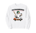 Outnumbered Baseball Mama Goose Sweatshirt - Aesthetic Graphic Men Women - T-Shirt, Sweatshirt, Hoodie