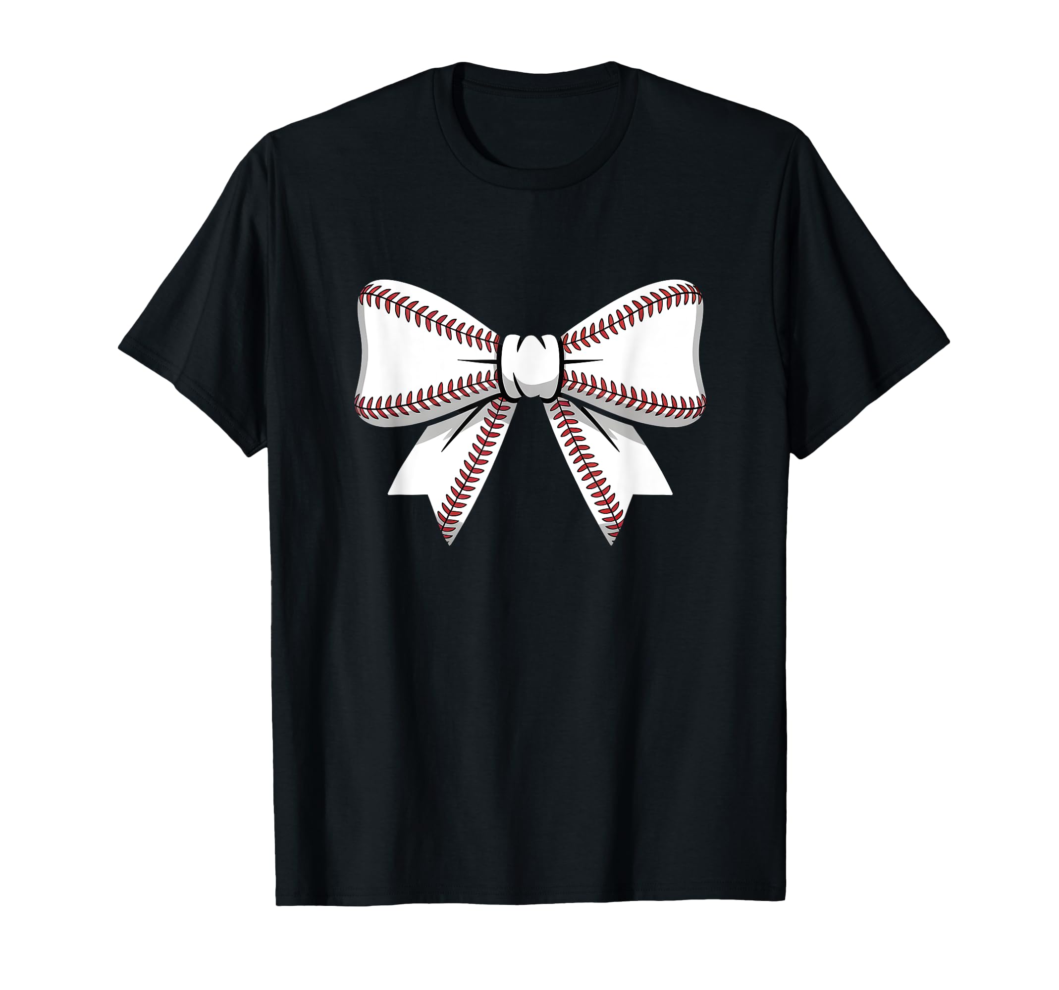 Baseball Bow Baseball Mom Mama T-Shirt - Novelty Apparel Men Women - T-Shirt, Sweatshirt, Hoodie