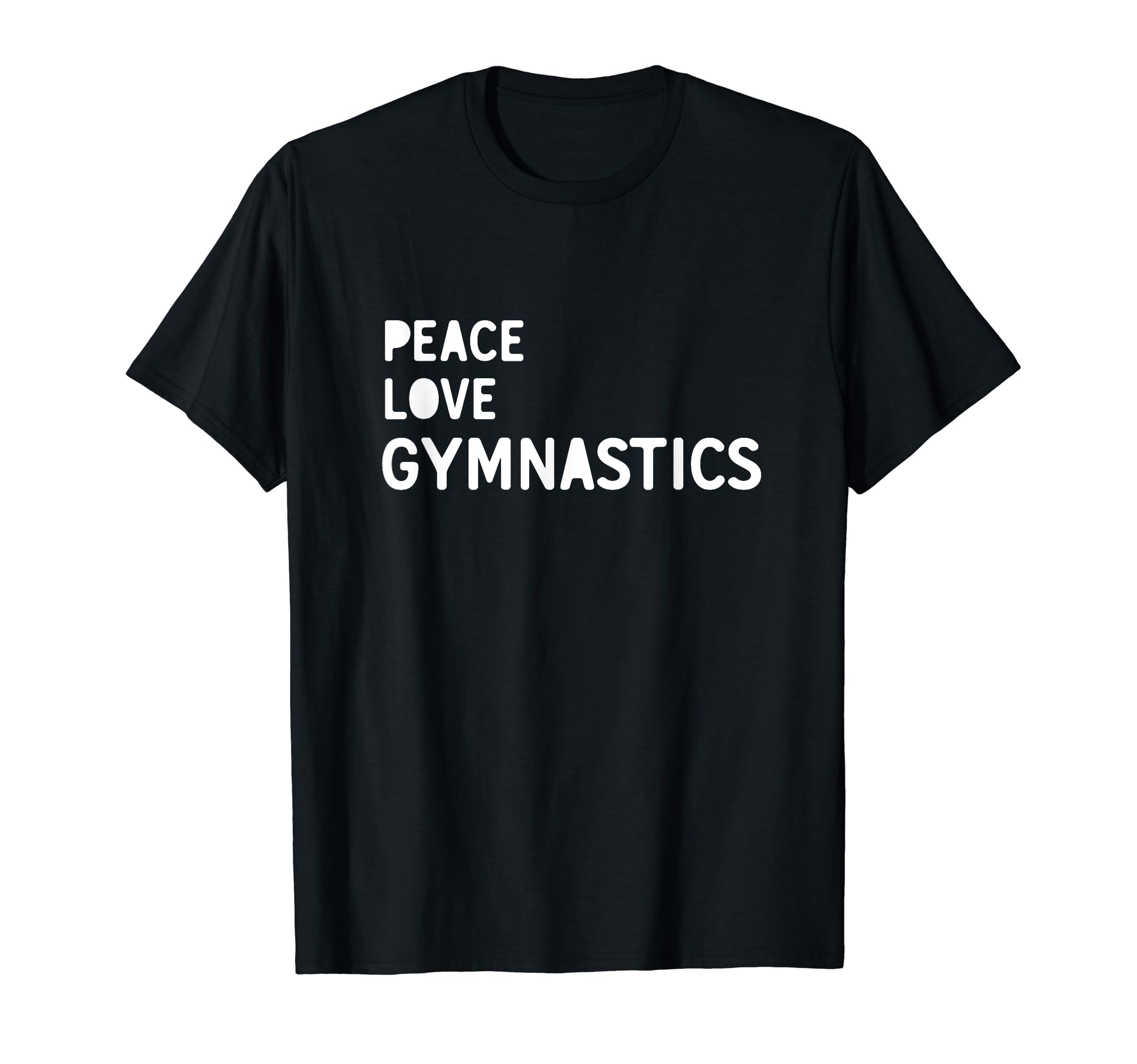 Peace Love Gymnastics Gymnastics T-Shirt - Unique Graphic Unisex - T-Shirt, Sweatshirt, Hoodie