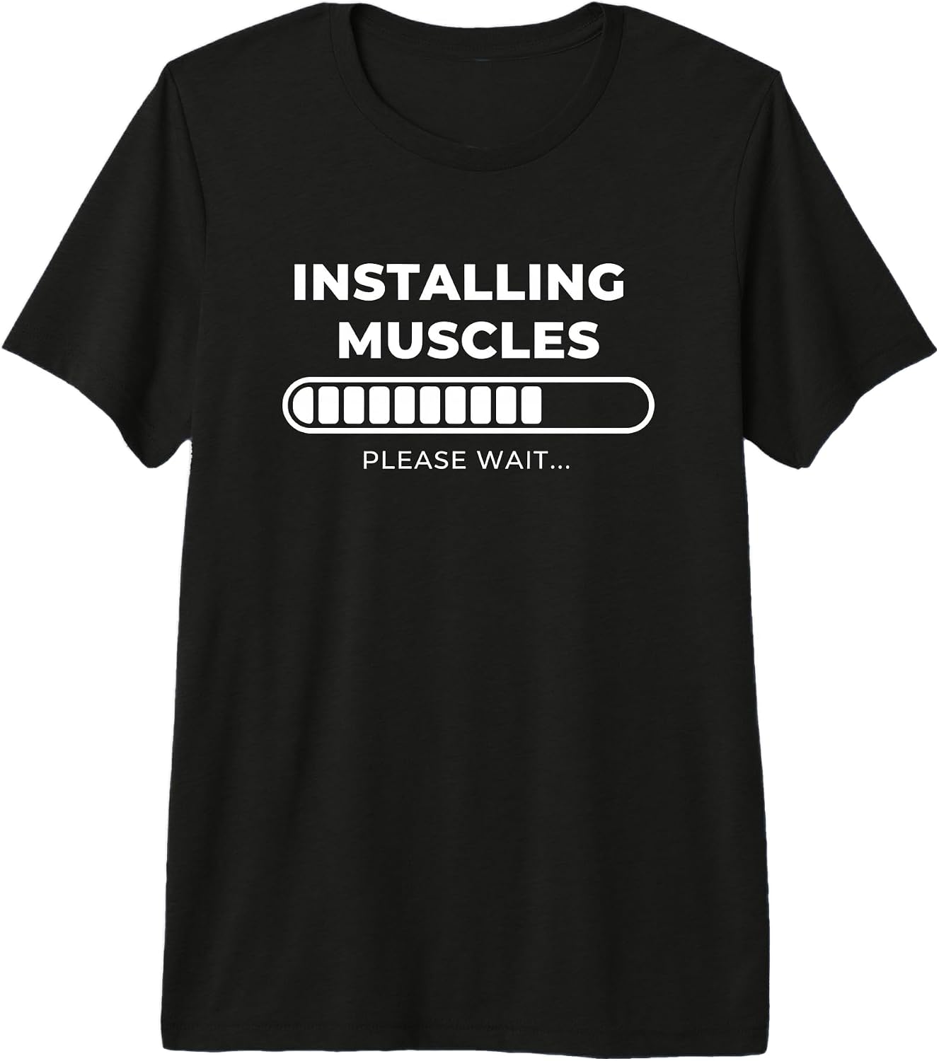 Fitness Humor Installing Muscles Gym Workout Funny - Adult & Kids T-Shirts, Sweatshirts & Hoodies apparel design preview 1