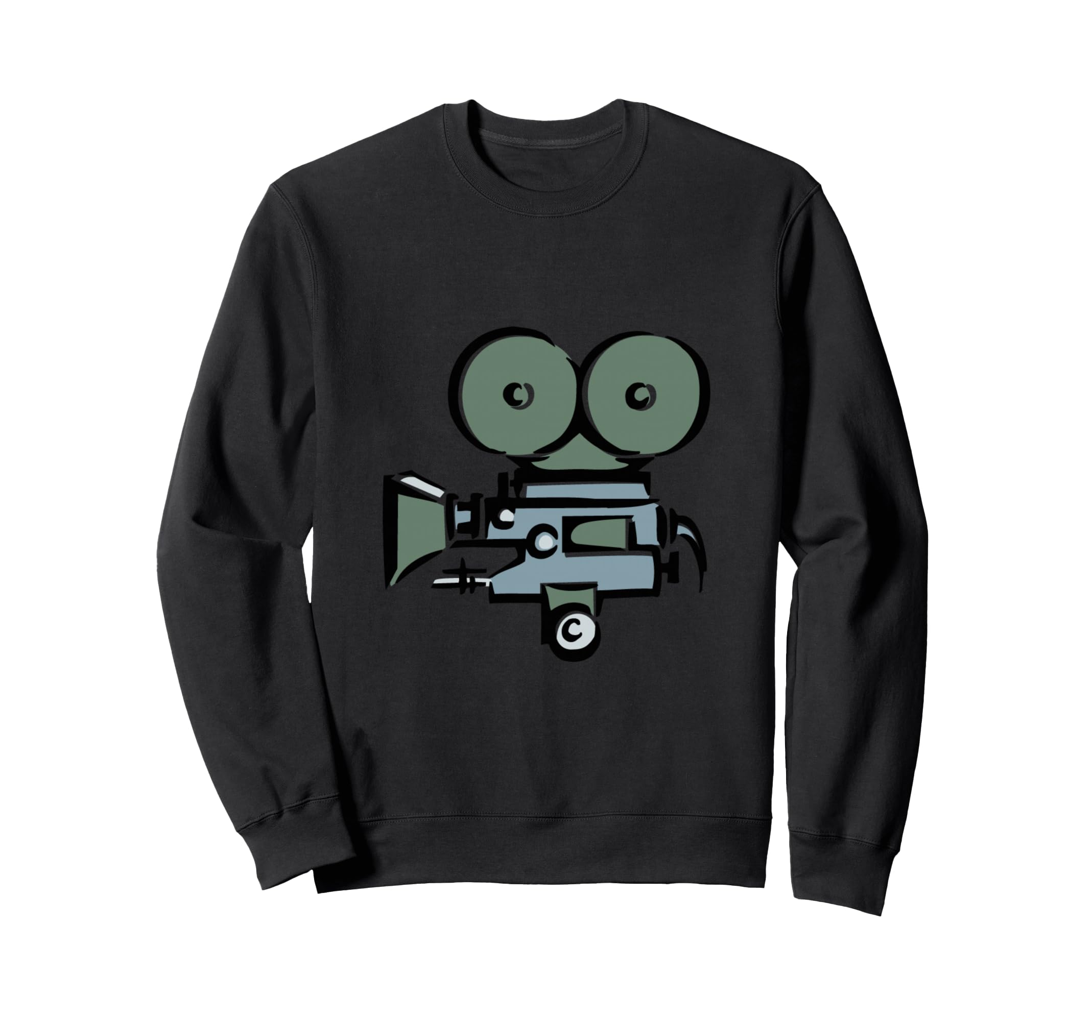 Movie Camera Sweatshirt - Aesthetic Graphic Unisex - T-Shirt, Sweatshirt, Hoodie
