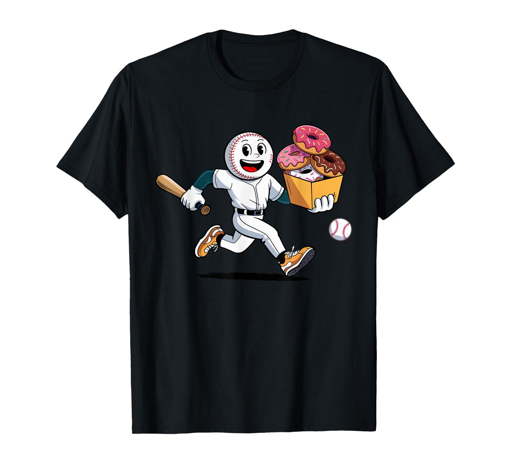 Donuts And Dingers Baseball Funny Donuts T-Shirt - Unique Graphic Unisex - T-Shirt, Sweatshirt, Hoodie