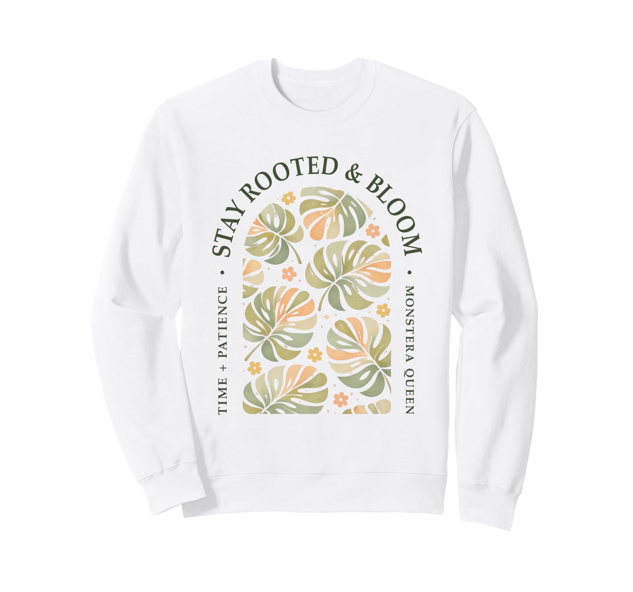 Funny Plant Rooted Boho Monstera Sweatshirt - Aesthetic Graphic Men Women - T-Shirt, Sweatshirt, Hoodie