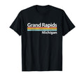 Grand Rapids Michigan Worn Stripes T-Shirt - Casual Everyday Wear Unisex - T-Shirt, Sweatshirt, Hoodie