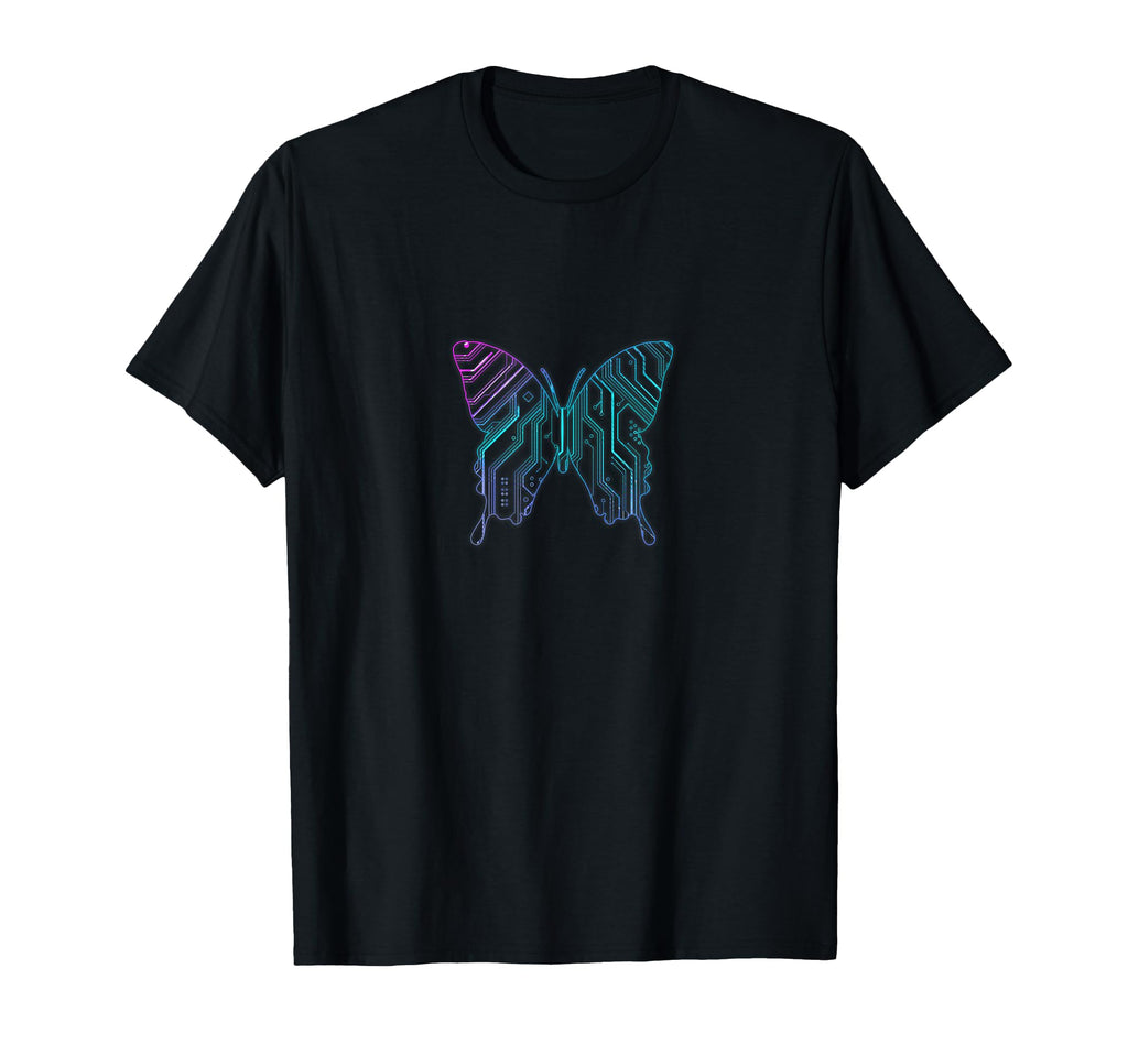 Cyber Aesthetic Butterfly Futurism T-Shirt - Streetwear Style Unisex - T-Shirt, Sweatshirt, Hoodie