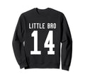 Number 14 Little Bro Biggest Fan Sweatshirt - Aesthetic Graphic for Adults - T-Shirt, Sweatshirt, Hoodie