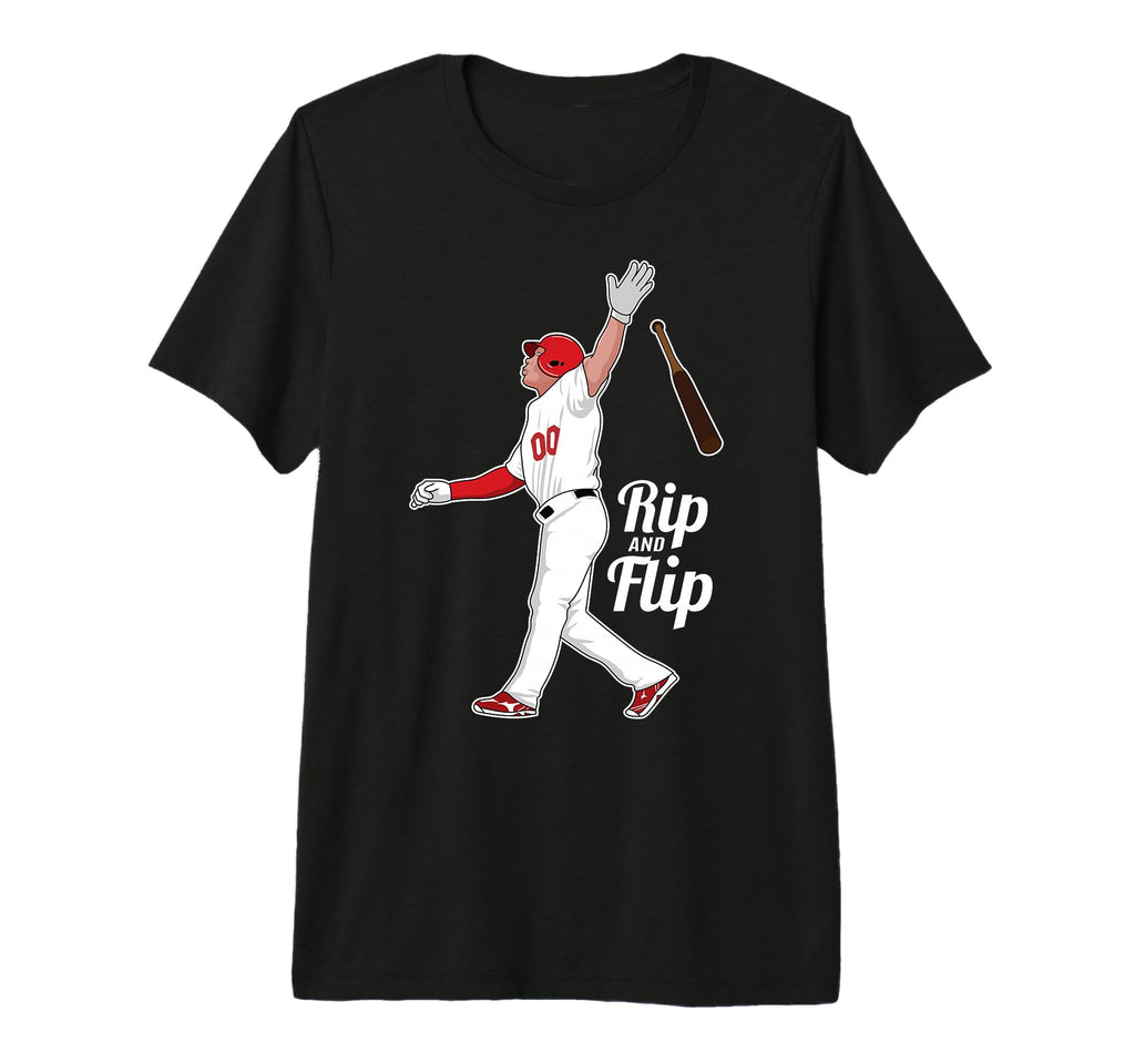 Rip It And Flip It Baseball Bat T-Shirt - Minimalist Print Men Women - T-Shirt, Sweatshirt, Hoodie
