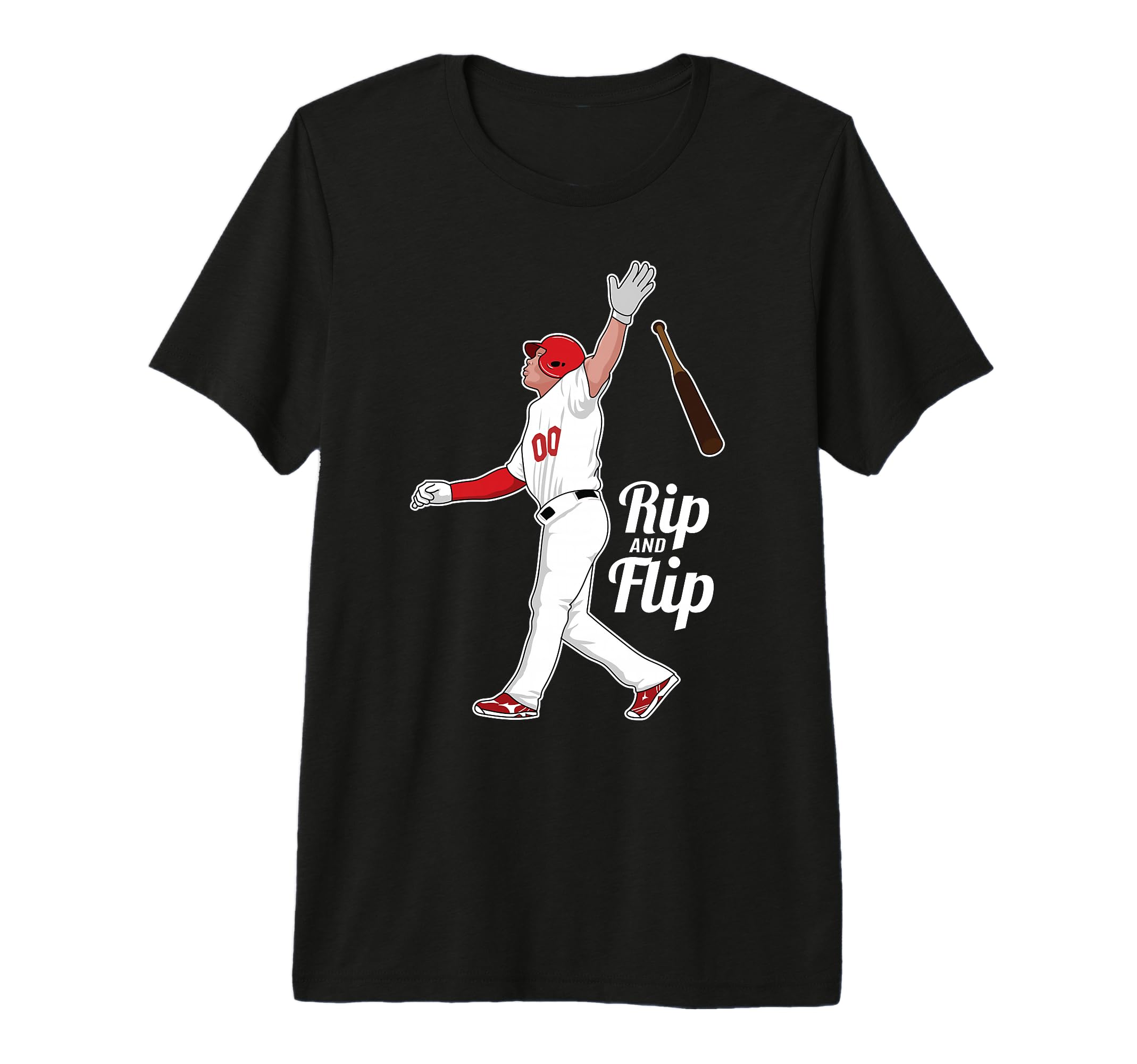 Rip It And Flip It Baseball Bat T-Shirt - Minimalist Print Men Women - T-Shirt, Sweatshirt, Hoodie