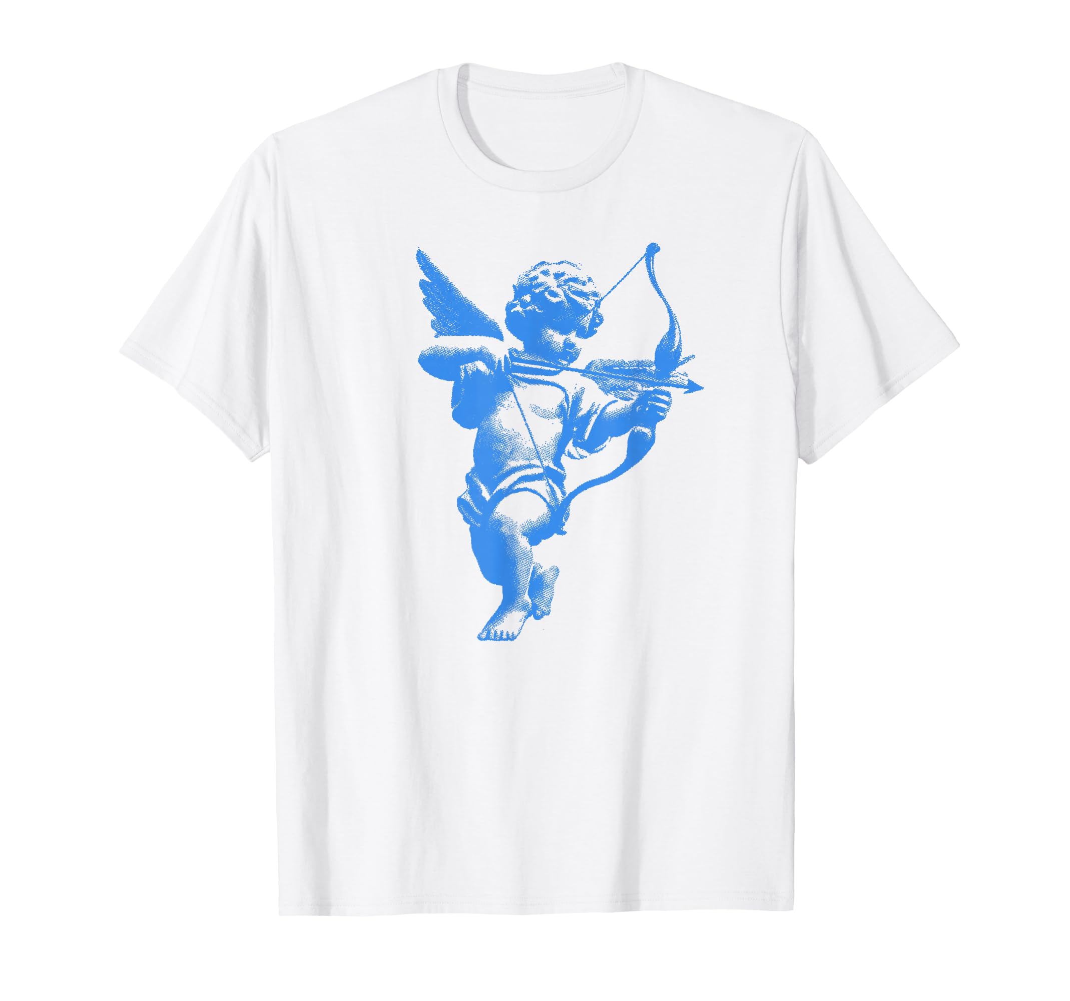 Coquette Cupid Cherub Blue Y2K Aesthetic T-Shirt - Unique Graphic Men Women - T-Shirt, Sweatshirt, Hoodie