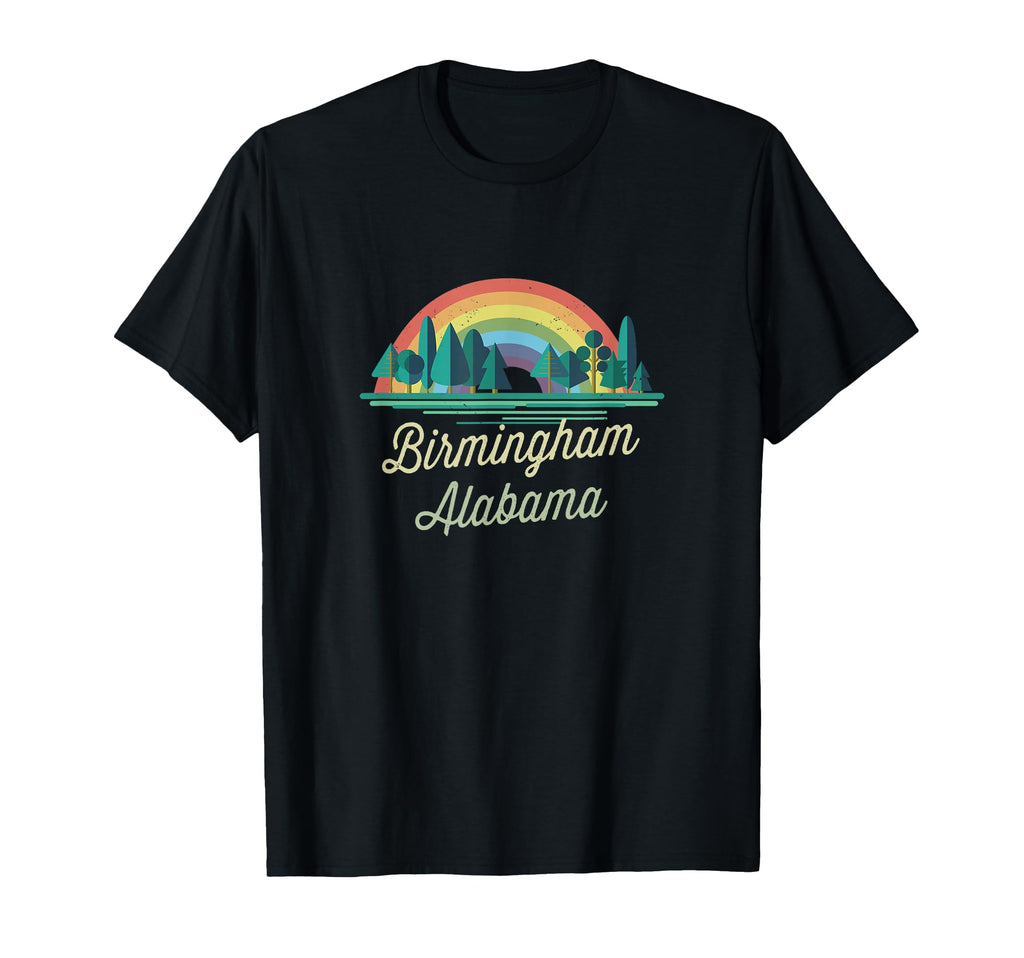 Birmingham Rainbow Vacation Town T-Shirt - Novelty Apparel for Adults - T-Shirt, Sweatshirt, Hoodie