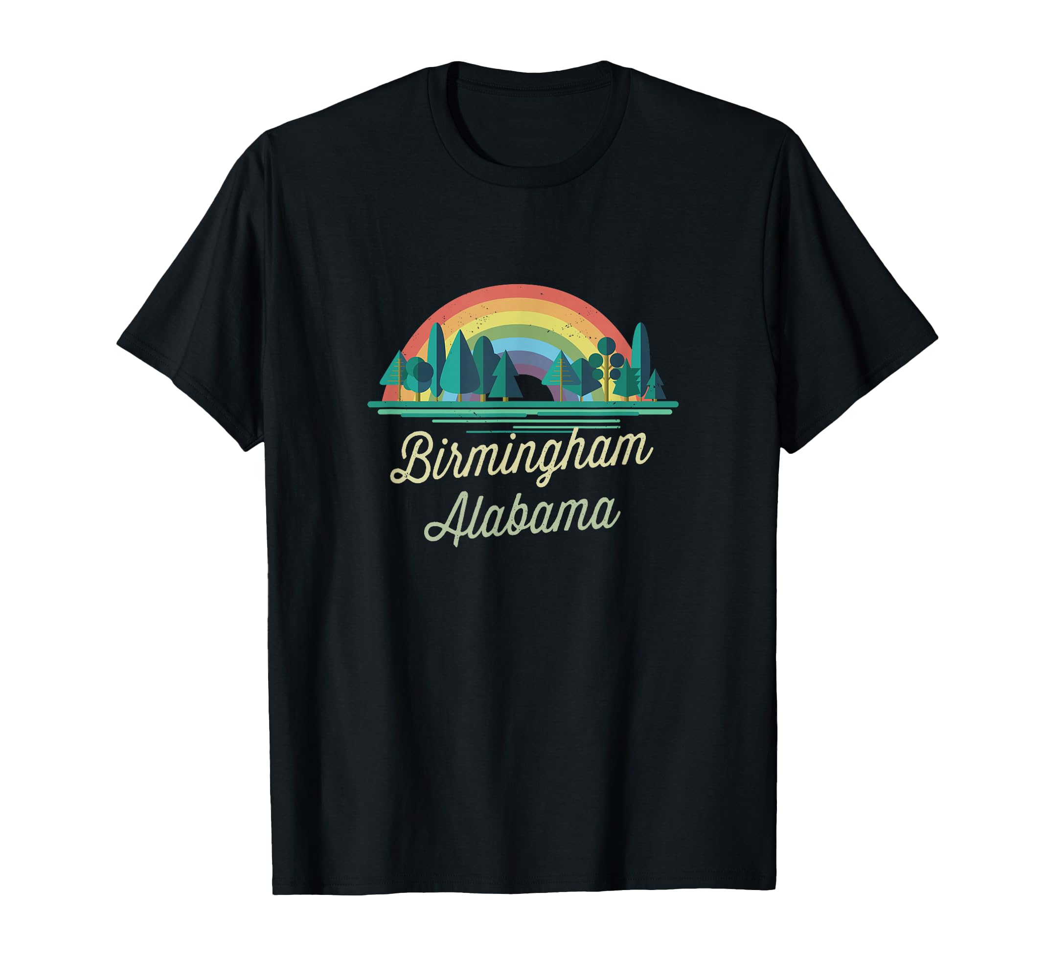 Birmingham Rainbow Vacation Town T-Shirt - Novelty Apparel for Adults - T-Shirt, Sweatshirt, Hoodie