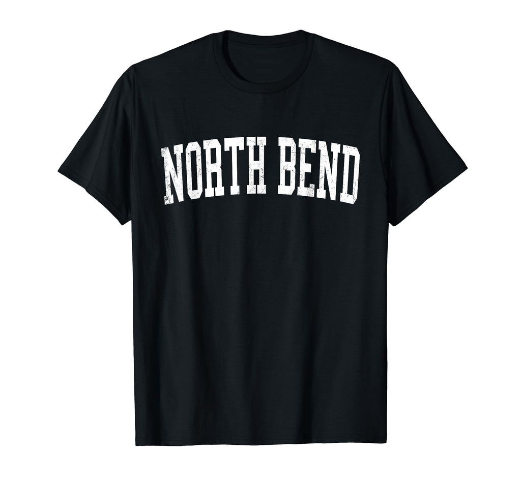 North Bend Or Distressed White Varsity T-Shirt - Trendy Graphic Men Women - T-Shirt, Sweatshirt, Hoodie