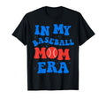 My Baseball Mom Era Groovy Baseball T-Shirt - Aesthetic Graphic Men Women - T-Shirt, Sweatshirt, Hoodie