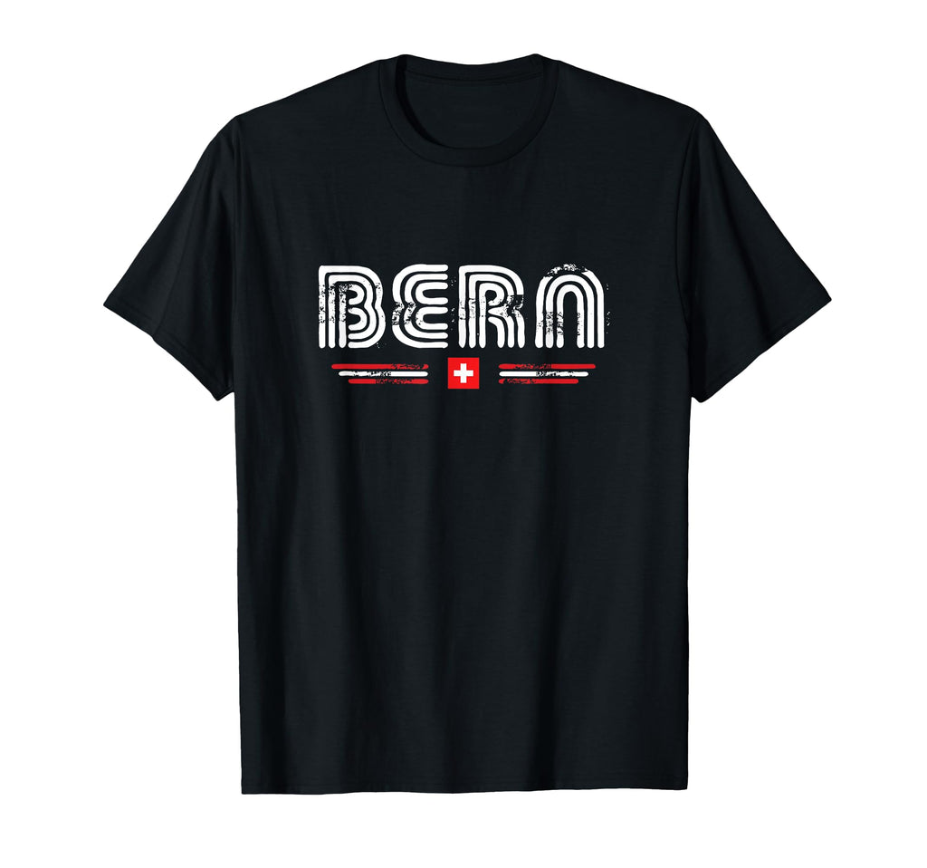 Bern Switzerland 70S 80S Type T-Shirt - Minimalist Print Unisex - T-Shirt, Sweatshirt, Hoodie
