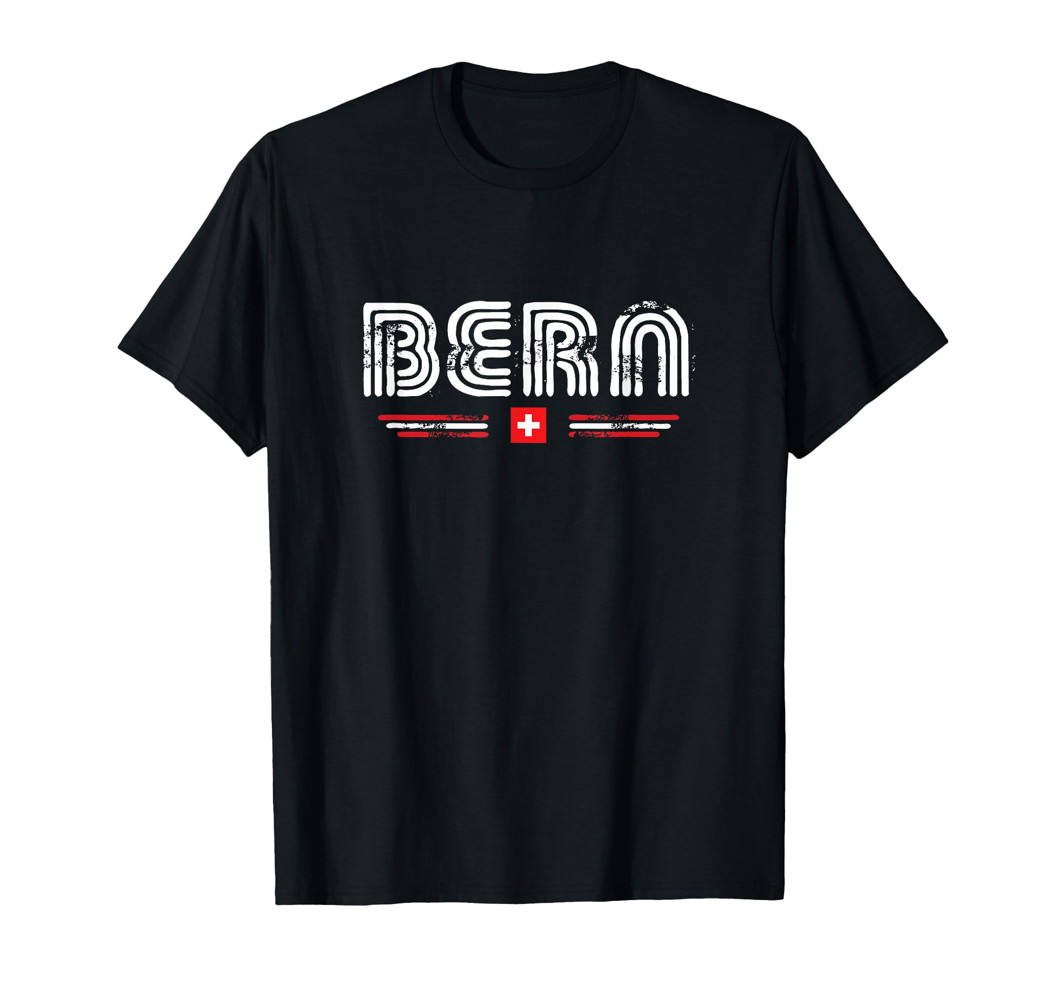 Bern Switzerland 70S 80S Type T-Shirt - Minimalist Print Unisex - T-Shirt, Sweatshirt, Hoodie