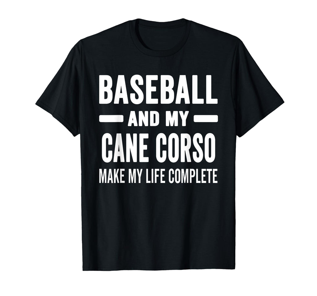 Baseball And My Cane Corso Mama Dog T-Shirt - Minimalist Print for Adults - T-Shirt, Sweatshirt, Hoodie