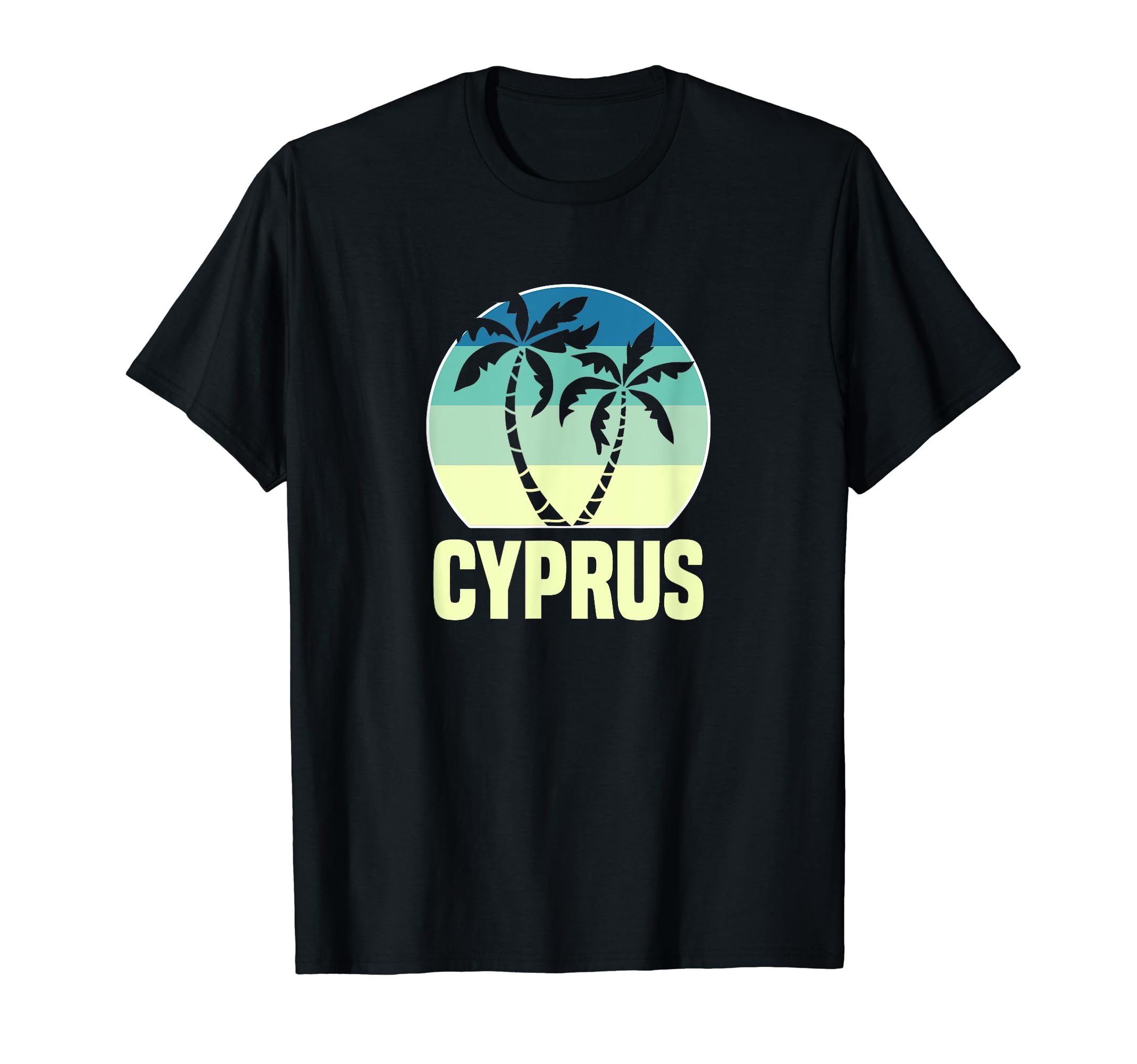 Cyprus Sunset Palm Tree T-Shirt - Trendy Graphic Men Women - T-Shirt, Sweatshirt, Hoodie