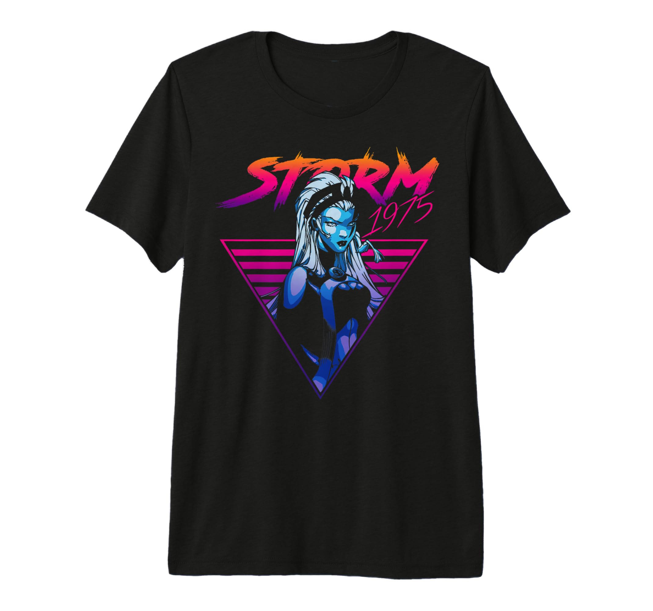 Marvel X Storm 80S Neon Triangle T-Shirt - Unique Graphic Unisex - T-Shirt, Sweatshirt, Hoodie