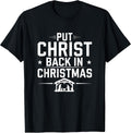 Put the Christ Back in Christmas Merch - Adult & Kids T-Shirts, Sweatshirts & Hoodies apparel design preview 1