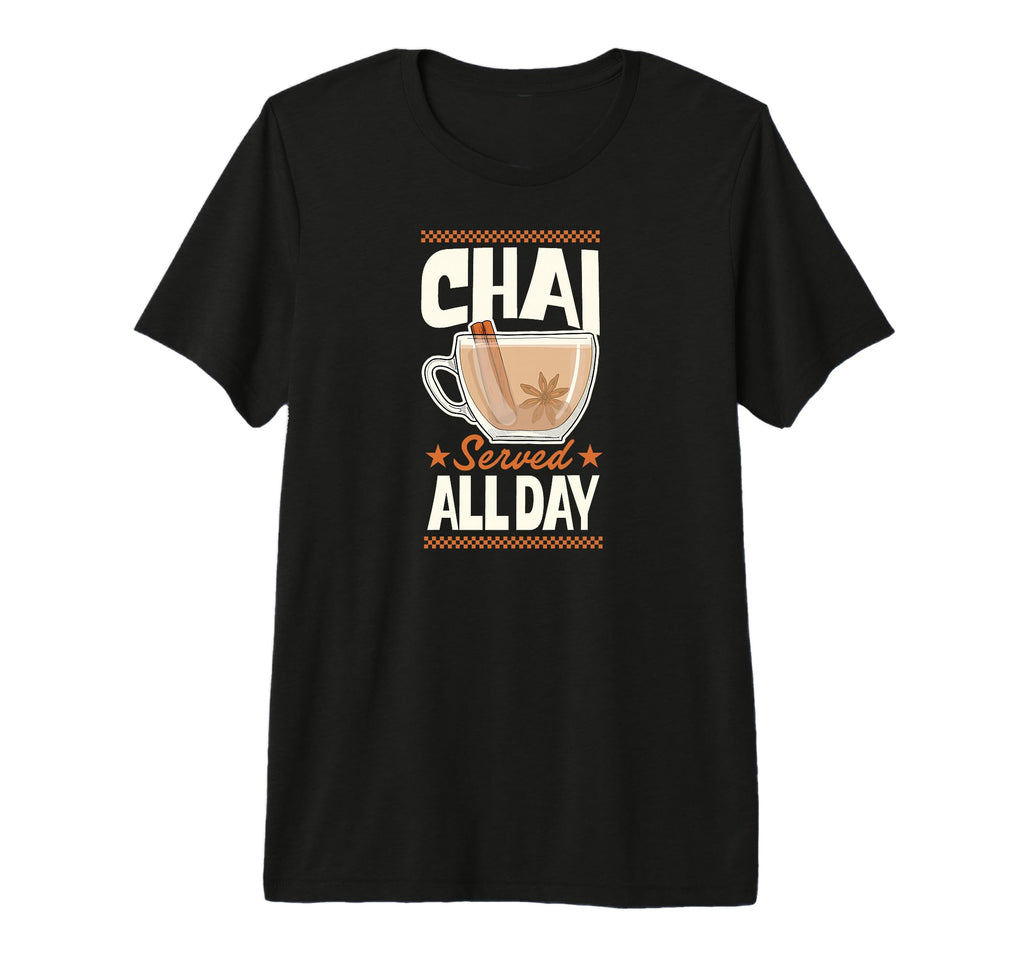 Chai Served All Day Diner Restaurant T-Shirt - Unique Graphic for Adults - T-Shirt, Sweatshirt, Hoodie
