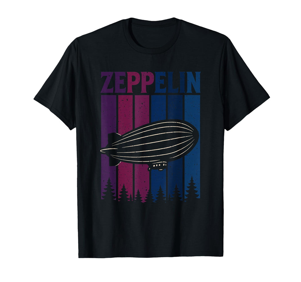 Zeppelin Airship Rock T-Shirt - Aesthetic Graphic Men Women - T-Shirt, Sweatshirt, Hoodie