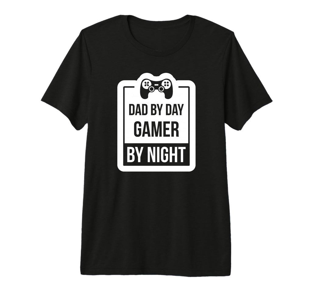 Dad Day Gamer Night Funny Dad Gamer Tri T-Shirt - Aesthetic Graphic Unisex - T-Shirt, Sweatshirt, Hoodie