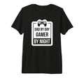 Dad Day Gamer Night Funny Dad Gamer Tri T-Shirt - Aesthetic Graphic Unisex - T-Shirt, Sweatshirt, Hoodie