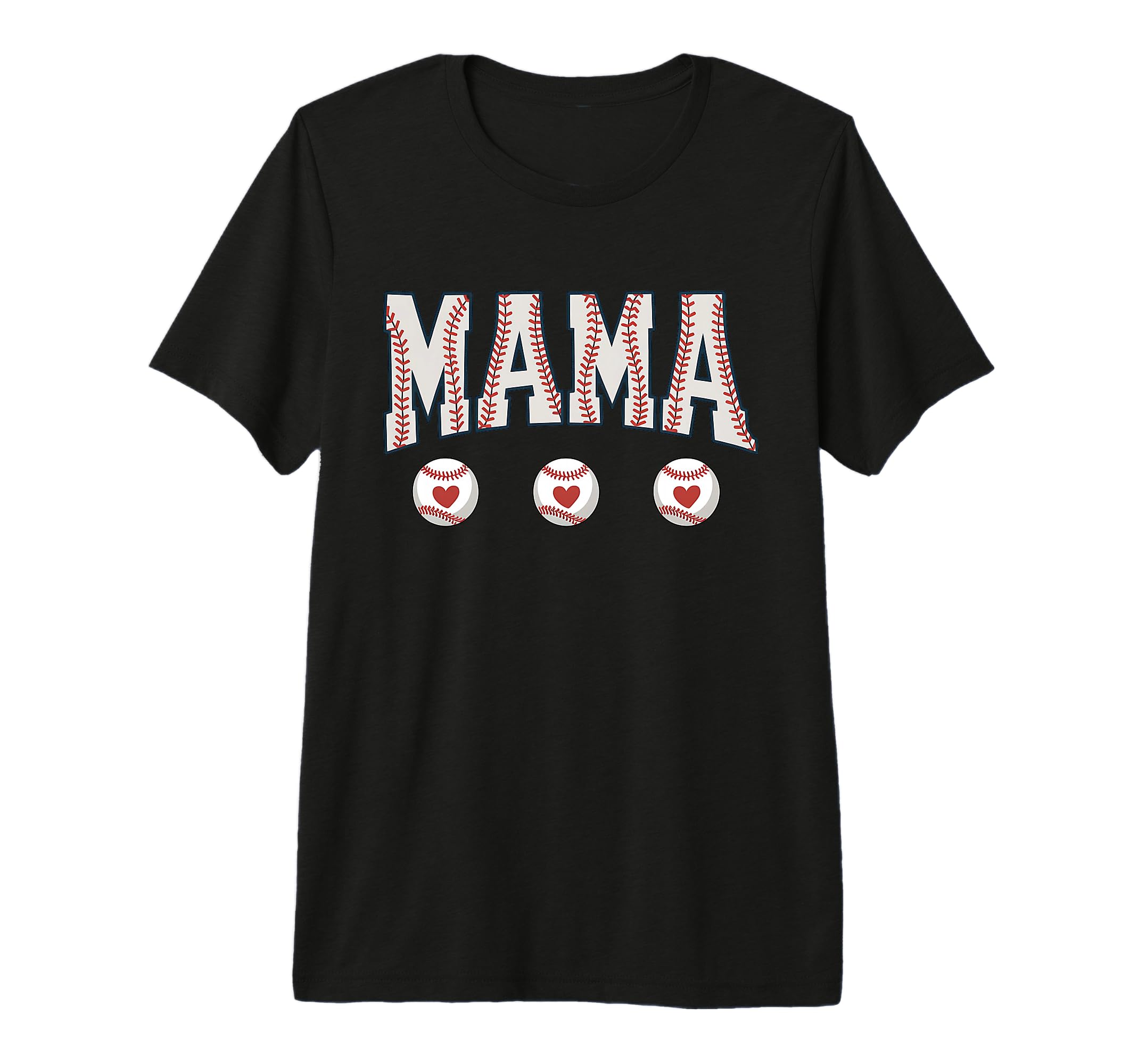 Coquette American Baseball Mom Mama T-Shirt - Custom Art Print Men Women - T-Shirt, Sweatshirt, Hoodie