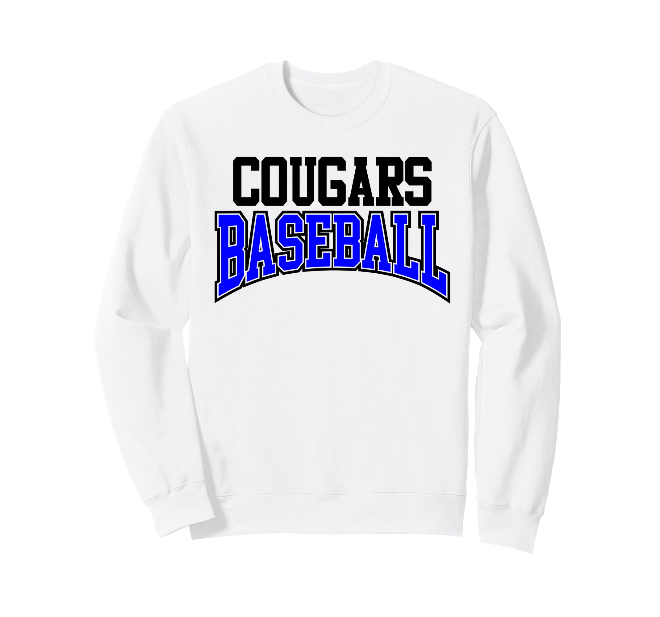 Cougars Baseball Mom Mascot Sports Sweatshirt - Minimalist Print Men Women - T-Shirt, Sweatshirt, Hoodie