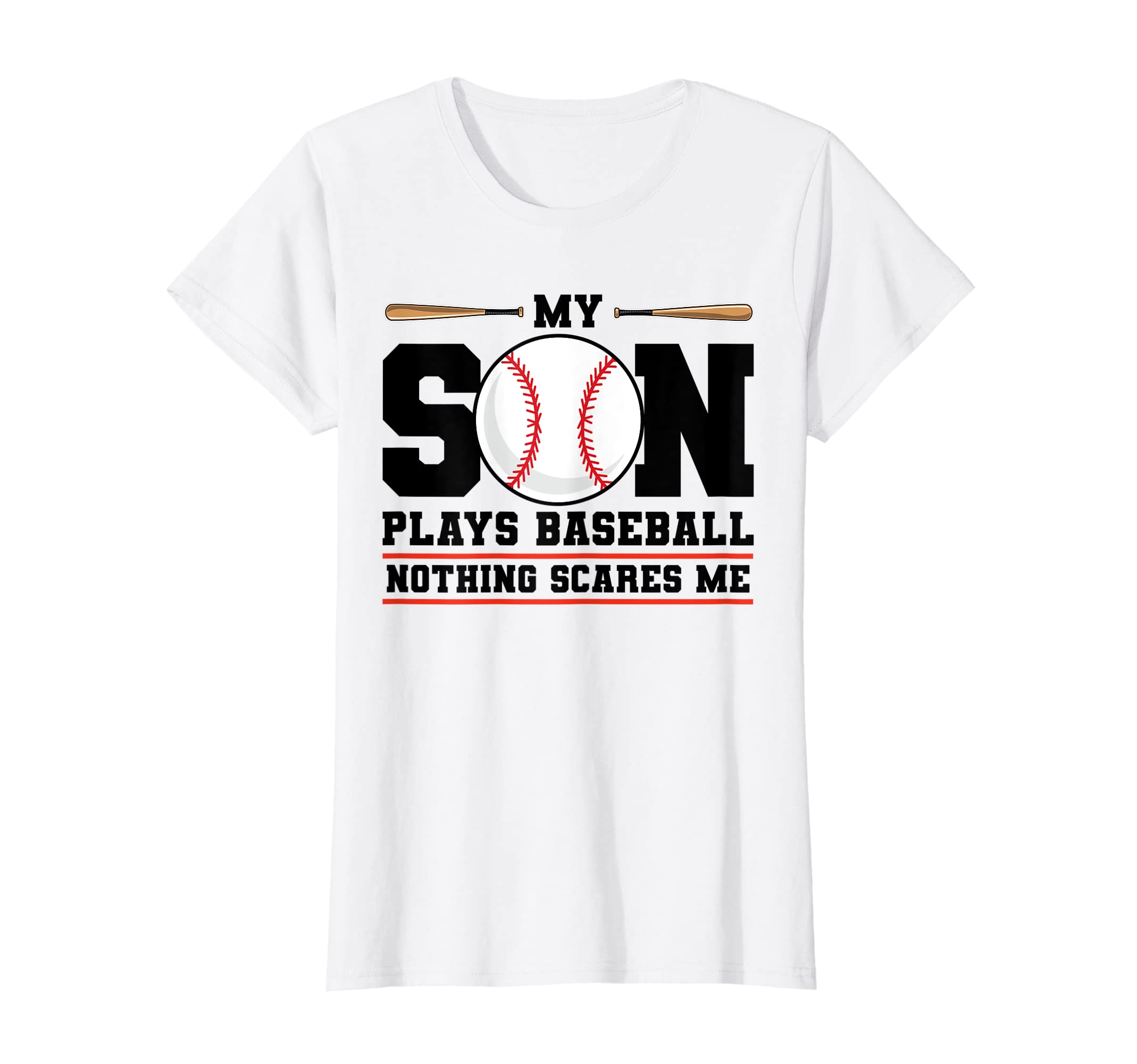 Womens My Son Plays Baseball Nothing T-Shirt - Aesthetic Graphic Men Women - T-Shirt, Sweatshirt, Hoodie