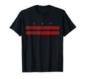 Washington D C Flag Distressed Fade T-Shirt - Custom Art Print for Adults - T-Shirt, Sweatshirt, Hoodie