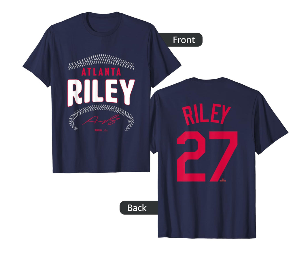 Austin Riley Atlanta Baseball Name T-Shirt - Novelty Apparel Men Women - T-Shirt, Sweatshirt, Hoodie